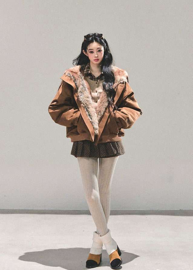 plush winter coat, loose faux fur coat, womens fluffy jacket, cozy winter outerwear, soft sherpa coat, warm plush coat women, fw25 fluffy jacket, korean winter fashion, teddy coat women, street cozy outer
