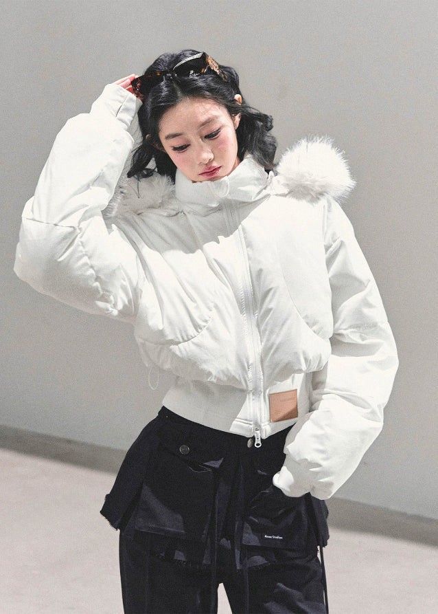 korean padded jacket women, thickened hooded puffer, winter cotton coat women, warm padded jacket, fur hood winter coat, white black winter puffer, fw25 korean outerwear, thick warm jacket women, hooded padded winter coat
