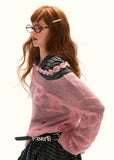 Letter Shoulder Knit