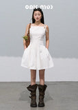 High-End Embroidered White Dress