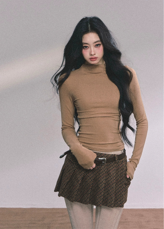 french knit shawl, turtleneck knit cape, women's autumn knit tops, fall winter knitted shawl, korean street style knit top, elegant french style sweater, draped knit poncho, cozy turtleneck wrap, chic knit cloak sweater, layered knit shawl for women, fall fashion tops women, kawaii korean knitwear, oversized knit wrap top, soft wool knit cape, trendy knitted fall tops
