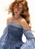 Seaside Bubble Skirt Dress