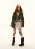 Nubuck Crop Jacket