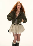 Nubuck Crop Jacket