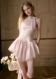 Galactic Shell-Inspired Bow Two-Piece Summer Dress Set