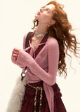 Grey Cross-Strap Knit
