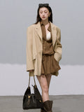 Textured Shirt-Style Dress